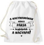 printfashion A nagymamának nincs párja - Fekete - Sportzsák, Tornazsák - Fehér (7061733)