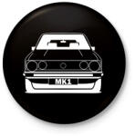 printfashion Volkswagen golf Mk1 - Kitűző, hűtőmágnes - Fekete (15672340)