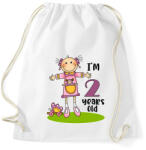 printfashion 2 years old" for girl - Sportzsák, Tornazsák - Fehér (13450199)
