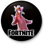 printfashion Tex Flamingo - fortnite - Kitűző, hűtőmágnes - Fekete (15735541)