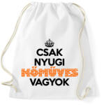 printfashion komuves vagyok - Sportzsák, Tornazsák - Fehér (1627747)