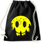 printfashion Szmájli hold - Sportzsák, Tornazsák - Fekete (314684)