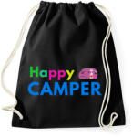 printfashion HAPPY CAMPER - Sportzsák, Tornazsák - Fekete (1605606)