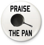 printfashion PUBG - Praise the Pan - Kitűző, hűtőmágnes - Fehér (3077372)