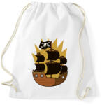 printfashion Kalóz hajó - Sportzsák, Tornazsák - Fehér (6098992)