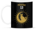 printfashion PÉNTEK 13 - Bögre - Fekete (10994943)