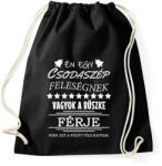 printfashion Büszke férj - Sportzsák, Tornazsák - Fekete (2038863)