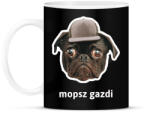 printfashion mopsz gazdi 3 - Bögre - Fekete (10899428)