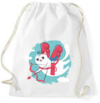 printfashion Cica - cat is in the air ! - Sportzsák, Tornazsák - Fehér (4242456)