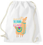 printfashion Dráma láma - Sportzsák, Tornazsák - Fehér (4062279)