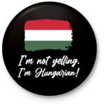 printfashion I'm not yelling - Kitűző, hűtőmágnes - Fekete (7417568)