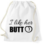 printfashion I like her butt - Sportzsák, Tornazsák - Fehér (6993697)