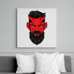 printfashion Ördög - Vászonkép - Fehér (6628240)