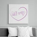 printfashion Én + Wifi - Vászonkép - Fehér (6621426)