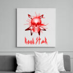 printfashion rock star red - Vászonkép - Fehér (6628545)