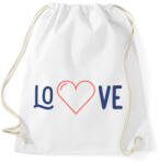 printfashion LOVE - Sportzsák, Tornazsák - Fehér (10877453)