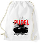 printfashion Pudel panther - Sportzsák, Tornazsák - Fehér (1657637)