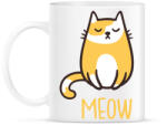 printfashion Cica - meow - Bögre - Fehér (4241817)
