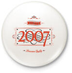 printfashion since-2007-red-black - Kitűző, hűtőmágnes - Fehér (3076580)