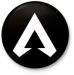 printfashion Apex Legends Ikon - Fehér - Kitűző, hűtőmágnes - Fekete (3096193)