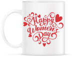 printfashion Happy Women's Day heart - Bögre - Fehér (12637125)