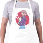 printfashion Animés csaj - Kötény - Fehér (7628668)