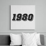 printfashion 1980 - Vászonkép - Fehér (6640293)
