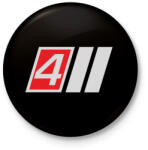 printfashion AUDI S4 - Kitűző, hűtőmágnes - Fekete (3094352)