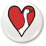 printfashion Katsám - Kitűző, hűtőmágnes - Fehér (3083604)