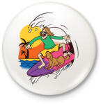 printfashion Szörfös - Kitűző, hűtőmágnes - Fehér (13241573)