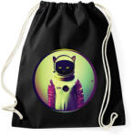 printfashion Macska asztronauta - Sportzsák, Tornazsák - Fekete (11707635)