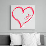 printfashion Love - Vászonkép - Fehér (6629741)
