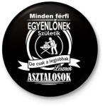 printfashion Asztalos - Kitűző, hűtőmágnes - Fekete (3097975)