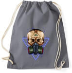 printfashion Gázmaszkos koponya - Sportzsák, Tornazsák - Grafitszürke (258623)
