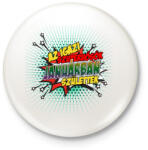 printfashion A szuperhősök januárban születtek - Kitűző, hűtőmágnes - Fehér (3083372)