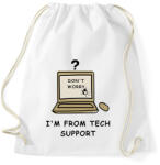 printfashion TECH SUPPORT - Sportzsák, Tornazsák - Fehér (1851572)