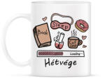 printfashion Hétvége Loading. . . - Bögre - Fehér (16427120)