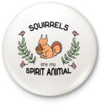 printfashion Spirit animal - mókus - Kitűző, hűtőmágnes - Fehér (13551721)