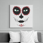printfashion Girl face - Vászonkép - Fehér (6628403)