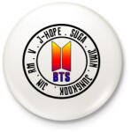 printfashion BTS All Stars - Kitűző, hűtőmágnes - Fehér (3088501)