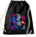 printfashion Modern hercegnő - Sportzsák, Tornazsák - Fekete (12149883)