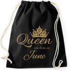 printfashion Queen - Sportzsák, Tornazsák - Fekete (4657794)