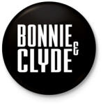 printfashion Bonnie és Clyde - Kitűző, hűtőmágnes - Fekete (3100776)