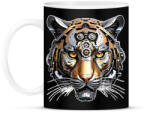 printfashion Mechanikus tigris - Bögre - Fekete (15538701)