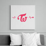 printfashion Twice Love - Vászonkép - Fehér (6631562)