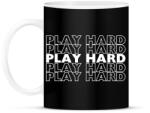 printfashion play hard fehér - Bögre - Fekete (16558082)