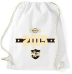 printfashion born-in-2015-cream-choco - Sportzsák, Tornazsák - Fehér (636217)