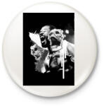 printfashion Jon Jones - Kitűző, hűtőmágnes - Fehér (5081191)