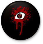 printfashion Uchiha mangekyou sharingan naruto - Kitűző, hűtőmágnes - Fekete (3102392)