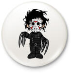 printfashion Ollókezű Edward - Kitűző, hűtőmágnes - Fehér (3073803)